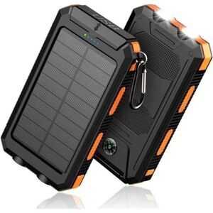Solar-Charger-Power-Bank - 36800mAh Portable Charger, (Orange)